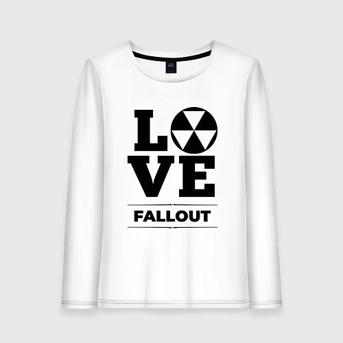 Женский лонгслив Fallout love classic / Белый – фото 1