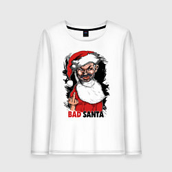 Женский лонгслив Bad Santa, fuck you