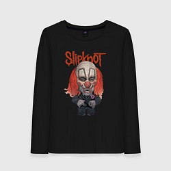 Лонгслив хлопковый женский Slipknot art, цвет: черный