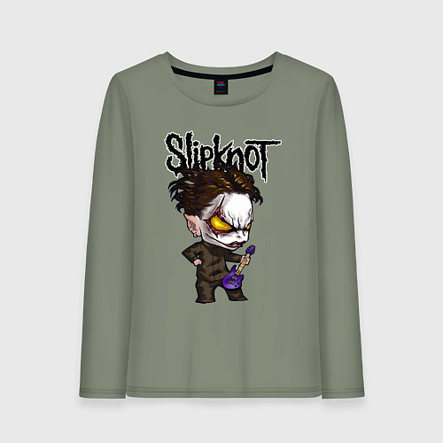 Женский лонгслив Slipknot - art / Авокадо – фото 1