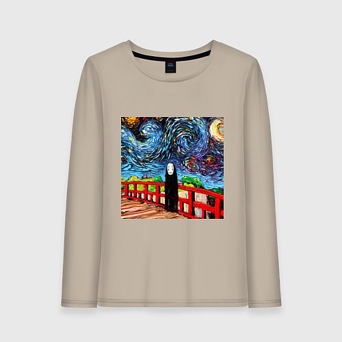 Женский лонгслив Безликий Гог / Миндальный – фото 1