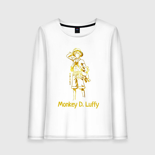 Женский лонгслив Monkey D Luffy Gold / Белый – фото 1