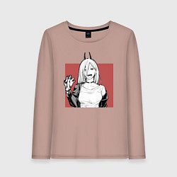 Женский лонгслив Пауэр Chainsaw Man