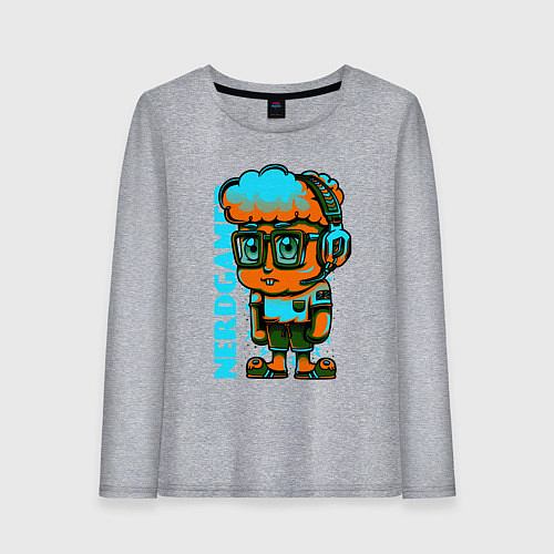 Женский лонгслив Нерогеймер / Меланж – фото 1