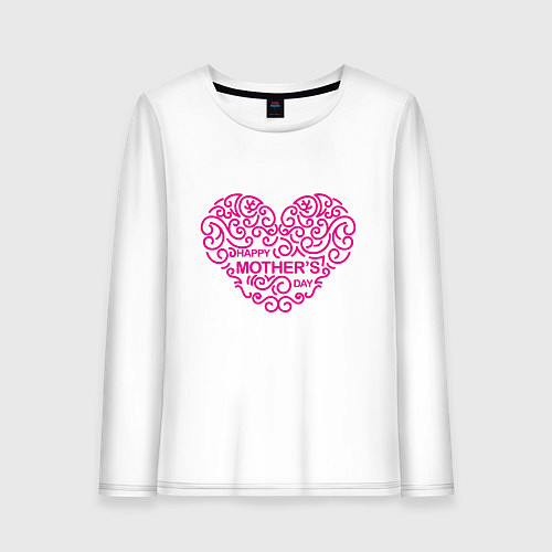 Женский лонгслив Mothers Day / Белый – фото 1