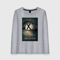 Лонгслив хлопковый женский X - Files poster, цвет: меланж