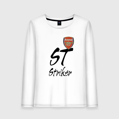 Женский лонгслив Arsenal - London - striker / Белый – фото 1