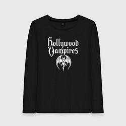 Женский лонгслив Hollywood vampires рок группа