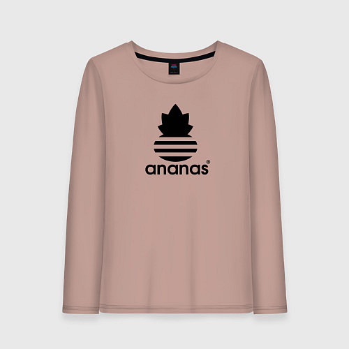 Женский лонгслив Ananas - Adidas / Пыльно-розовый – фото 1