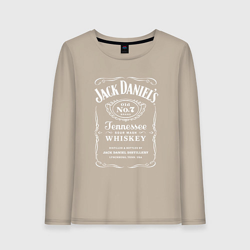 Женский лонгслив Jack Daniels / Миндальный – фото 1