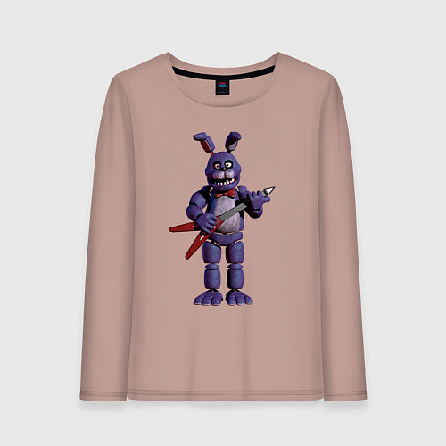 Женский лонгслив Бонни / Пыльно-розовый – фото 1