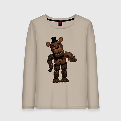 Женский лонгслив Фредди сломан / Миндальный – фото 1