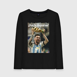 Женский лонгслив Lionel Messi - world champion - Argentina