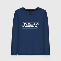 Лонгслив хлопковый женский Fallout 4 - computer game - action, цвет: тёмно-синий