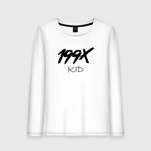 Женский лонгслив 199X KID / Белый – фото 1