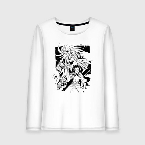 Женский лонгслив Шаман Кинг / Белый – фото 1