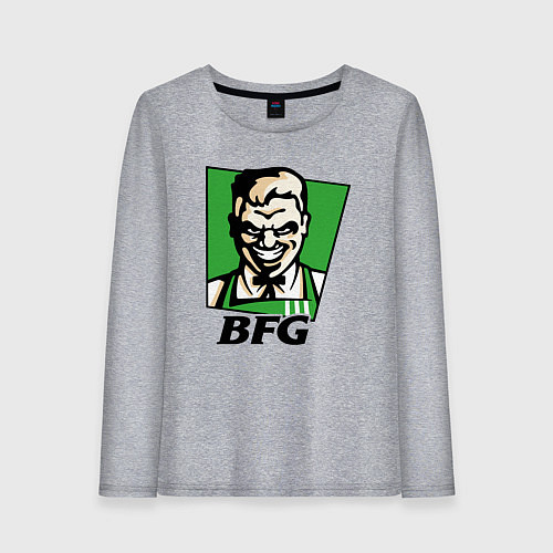 Женский лонгслив Doom BFG / Меланж – фото 1