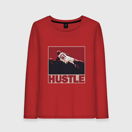 Женский лонгслив Rodman hustle / Красный – фото 1