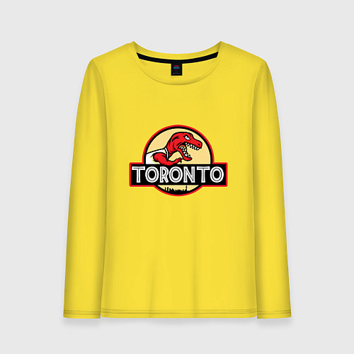 Женский лонгслив Toronto dinosaur / Желтый – фото 1