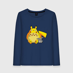 Женский лонгслив Pika Totoro