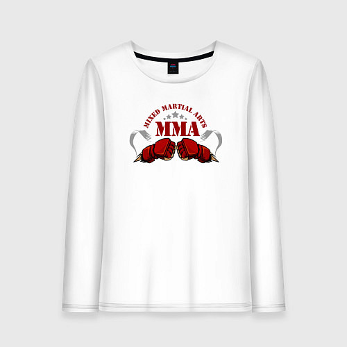 Женский лонгслив Смешанные бои MMA / Белый – фото 1