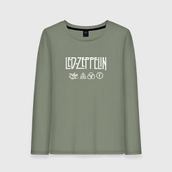 Женский лонгслив Led Zeppelin символы