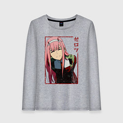 Женский лонгслив Zero Two anime girl