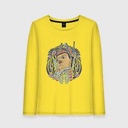 Лонгслив хлопковый женский Гуатама, цвет: желтый