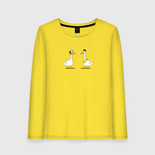 Женский лонгслив Джей и молчаливый гусь / Желтый – фото 1