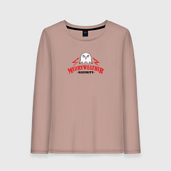 Лонгслив хлопковый женский Merryweather security GTA 5, цвет: пыльно-розовый