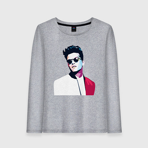 Женский лонгслив Бруно Марс / Меланж – фото 1
