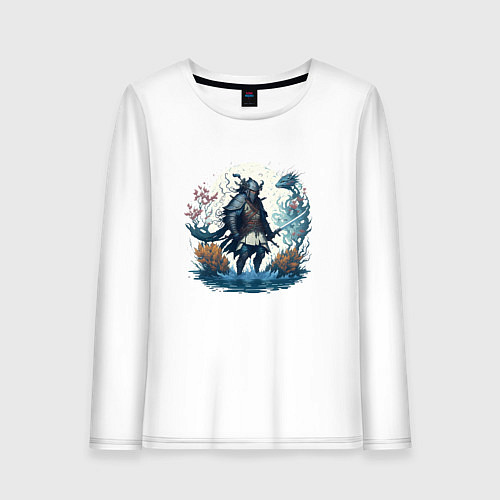 Женский лонгслив Water knight / Белый – фото 1