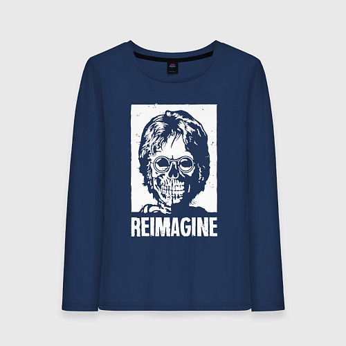 Женский лонгслив Переосмысление / Тёмно-синий – фото 1