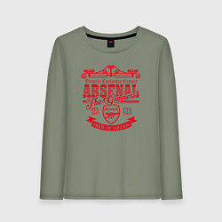 Лонгслив хлопковый женский Arsenal 1886, цвет: авокадо