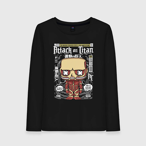 Женский лонгслив Колосс Титан / Черный – фото 1