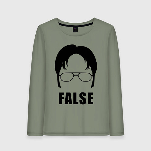 Женский лонгслив Дуайт Шрут / Авокадо – фото 1