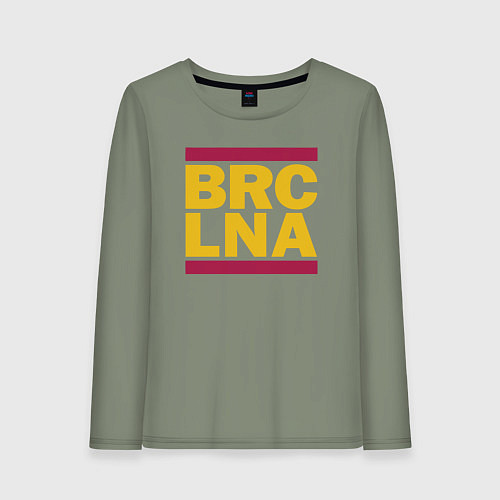 Женский лонгслив Run Barcelona / Авокадо – фото 1