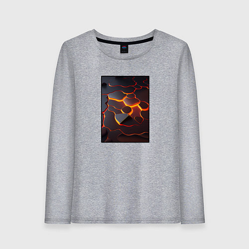 Женский лонгслив Раскалённые плиты / Меланж – фото 1