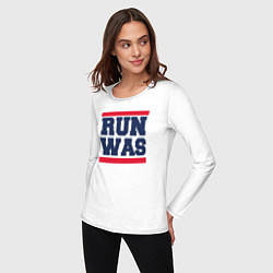 Лонгслив хлопковый женский Run Washington Wizards, цвет: белый — фото 2