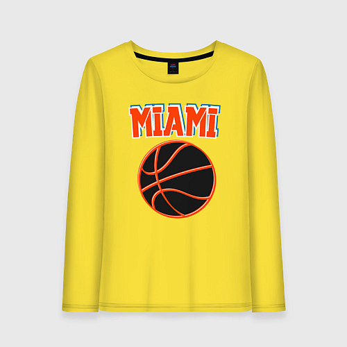 Женский лонгслив Miami ball / Желтый – фото 1