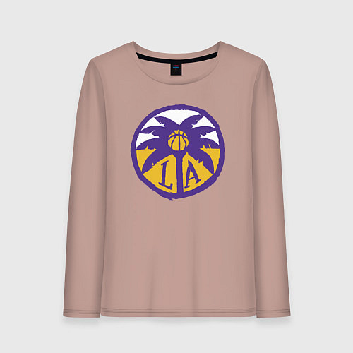 Женский лонгслив Lakers California / Пыльно-розовый – фото 1