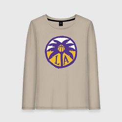 Лонгслив хлопковый женский Lakers California, цвет: миндальный