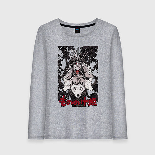 Женский лонгслив Mononoke all on the tree / Меланж – фото 1