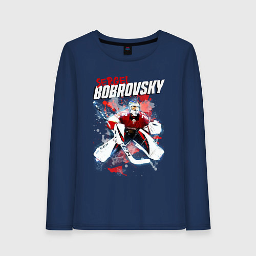 Женский лонгслив Бобровский Флорида Пантерз / Тёмно-синий – фото 1