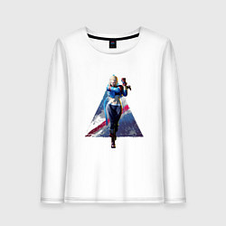 Лонгслив хлопковый женский Street Fighter 6 Cammy, цвет: белый