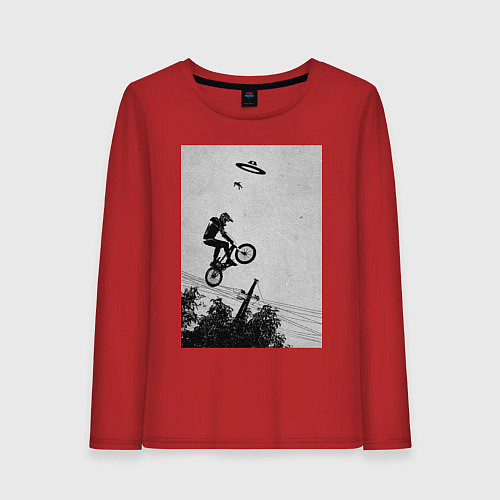 Женский лонгслив UFO BMX / Красный – фото 1