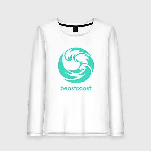 Женский лонгслив Beastcoast logo / Белый – фото 1