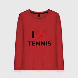 Женский лонгслив I Love Tennis