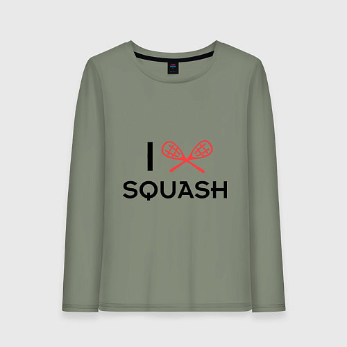 Женский лонгслив I Love Squash / Авокадо – фото 1