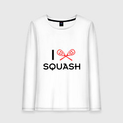 Женский лонгслив I Love Squash